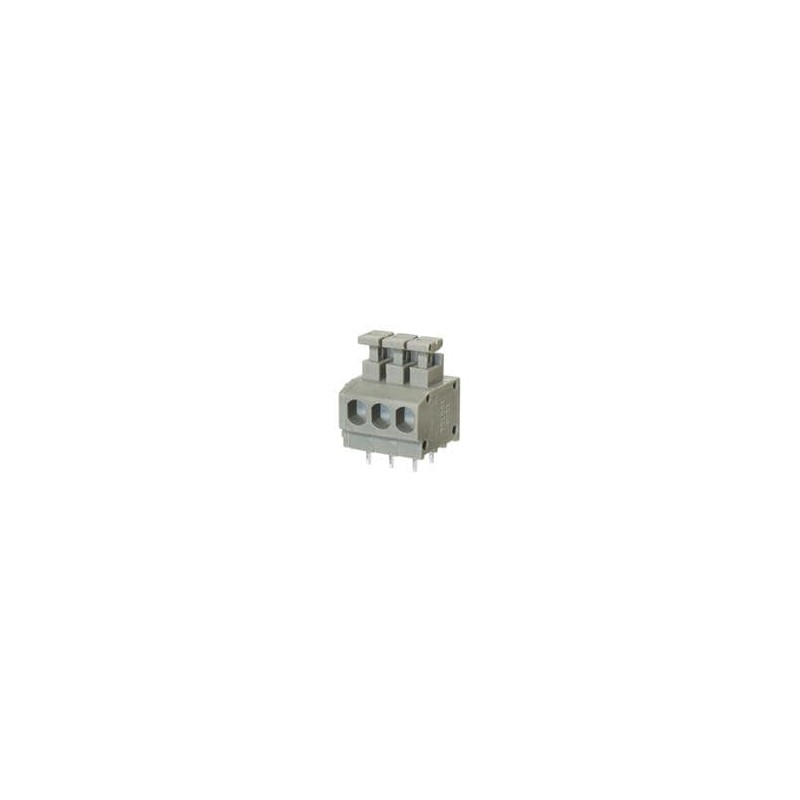 10 pcs : TBL001-381-03GY-2GY - Fixed Terminal Blocks Terminal block, screwless, 3.81, horizontal, 3 poles, cool gray