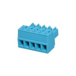 10 pcs : TBP02P1-381-05BE - Pluggable Terminal Blocks Terminal block, pluggable, 3.81, plug, 5 pole, slotted screw, blue