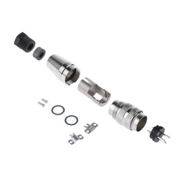 1 pcs - Amphenol Industrial, C 091 D 3 Pole M16 Din Plug, 5A, 300 V ac/dc IP67, Screw On, Male, Cable Mount