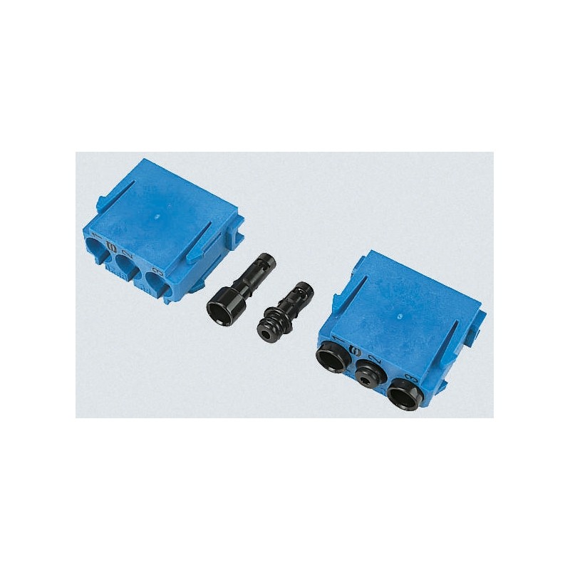 1 pcs - HARTING Heavy Duty Power Connector Module, Female, Han-Modular Series, 2 Contacts