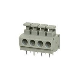 10 pcs : TBL001-500-04GY-2GY - Fixed Terminal Blocks Terminal block, screwless, 5.00, horizontal, 4 poles, cool gray