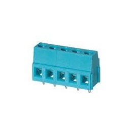 10 pcs : TB007-508-05BE - Fixed Terminal Blocks Terminal block, screw type, 5.08 , horizontal, 5 poles, CUI Blue, slotted screw,