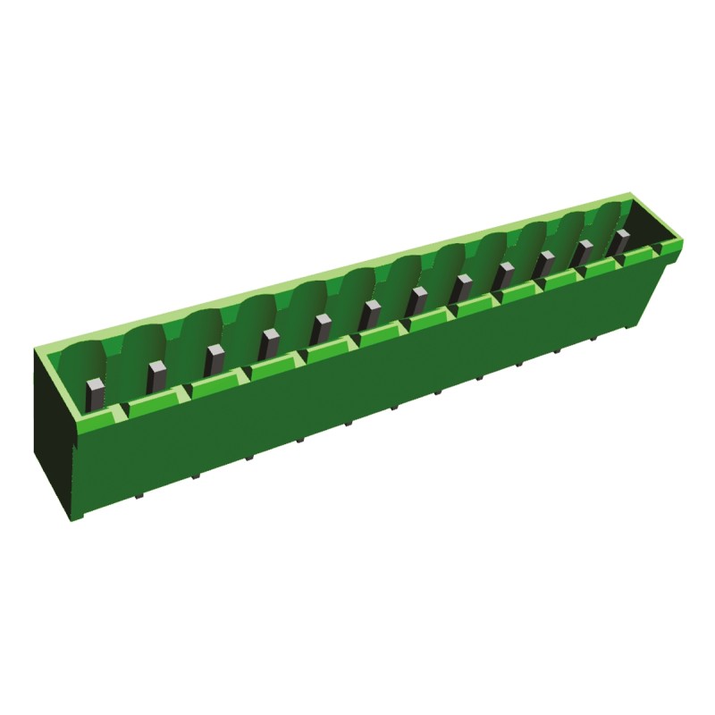 1 pcs - TE Connectivity 5.0mm Pitch 12 Way Pluggable Terminal Block, Header, Panel Mount, Solder Termination