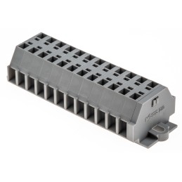 1 pcs - Wago 260 Series Grey Terminal Strip, 1.5mm², Single-Level, Cage Clamp Termination