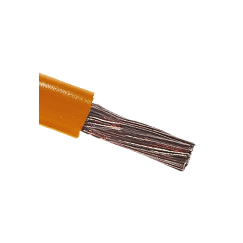 1 Reel of 100 M - RS PRO Orange 10 mm² Hook Up Wire, 8 AWG, 80/0.4 mm, 100m, PVC Insulation