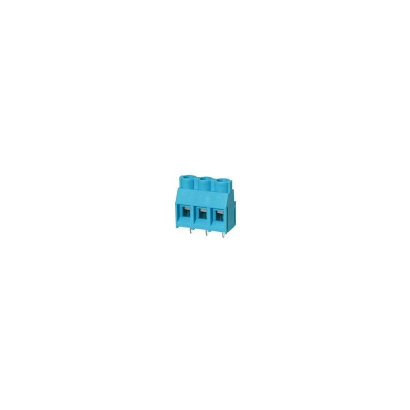 10 pcs : TB005-762-04BE - Fixed Terminal Blocks Terminal block, screw type, 7.62 , horizontal, 4 poles, CUI Blue, slotted screw,