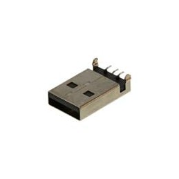 10 pcs : 48037-1000 - USB Connectors TYPE A RA SHLDED PLG SMT AU