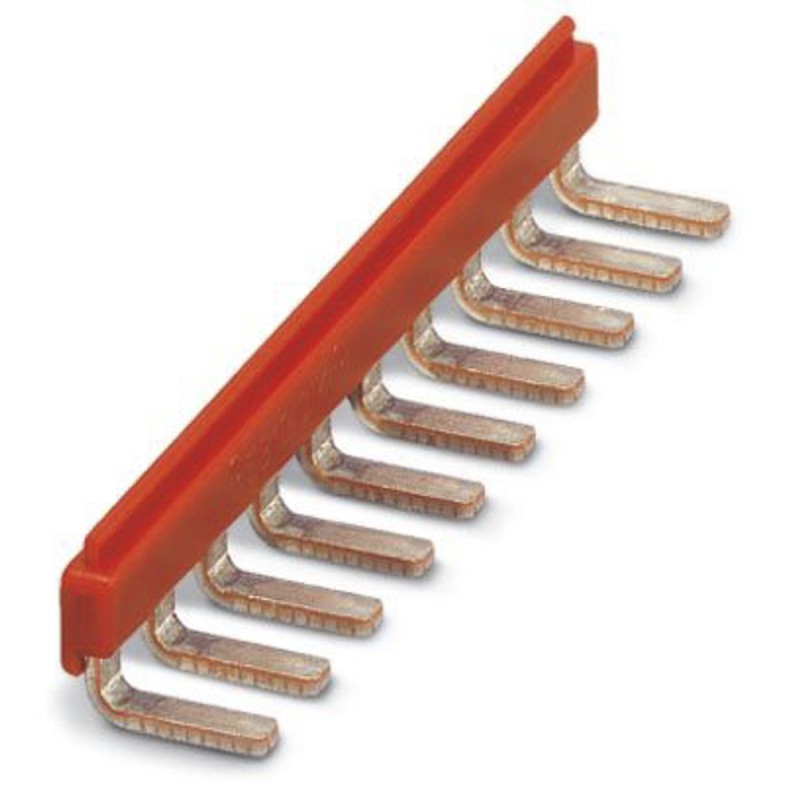 1 pcs - Phoenix Contact EB 10- DIK RD Series Jumper Bar for Use with Modular Terminal Block