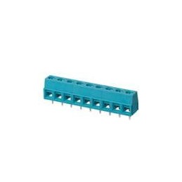 10 pcs : TB006-508-09BE - Fixed Terminal Blocks Terminal block, screw type, 5.08 , horizontal, 9 poles, CUI Blue, slotted screw,