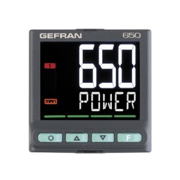 1 pcs - Gefran 650 PID Temperature Controller, 48 x 48mm, 3 Output Logic, Relay, 100 - 240 V ac Supply Voltage