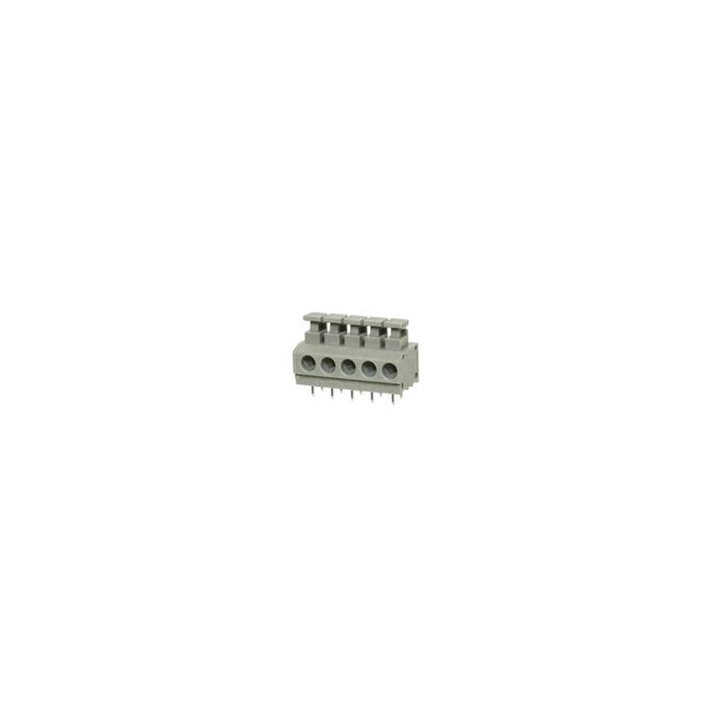 10 pcs : TBL001-500-05GY-2GY - Fixed Terminal Blocks Terminal block, screwless, 5.00, horizontal, 5 poles, cool gray