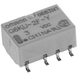1 pcs - Omron Surface Mount Latching Signal Relay, 3V dc Coil, 1A Switching Current, DPDT