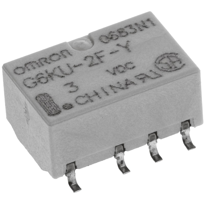1 pcs - Omron Surface Mount Latching Signal Relay, 3V dc Coil, 1A Switching Current, DPDT
