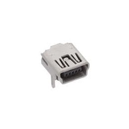 10 pcs : GMSB0522132Y8EU - USB Connectors MINI USB 5POS , B TYPE , R/A , DIP