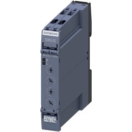 1 pcs - Siemens 3RP25 Series DIN Rail Mount Timer Relay, 12 - 240V ac/dc, 1-Contact, 0.05 s - 100h, 1-Function,