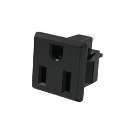 10 pcs : 738W-X2/03 - AC Power Plugs & Receptacles AC SNAP-IN OUTLET