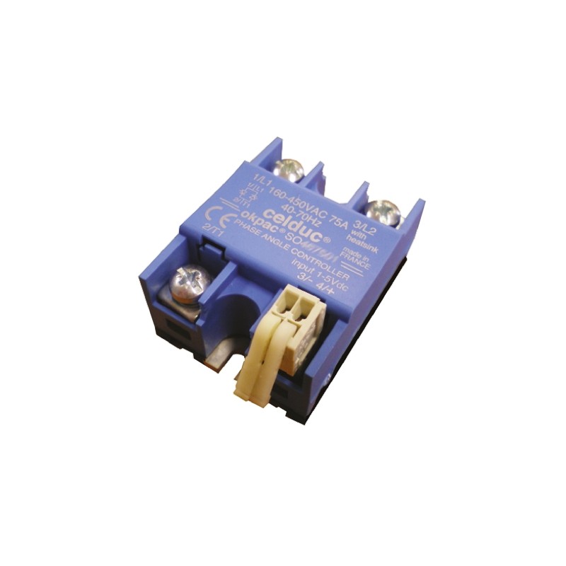 1 pcs - Celduc SO3 Series Solid State Relay, 75 A Load, Panel Mount, 450 V ac Load, 10 V dc Control