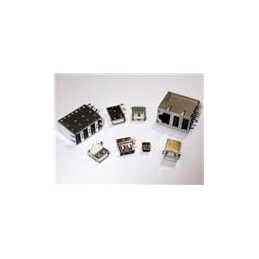10 pcs : 690-004-621-013 - USB Connectors 2.0 TYPE A HORIZONTAL R/A