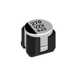 10 pcs : EEH-ZV1E221V - Aluminium Organic Polymer Capacitors SMD 25V 220uF 125degC 4000h Anti-V type AEC-Q200