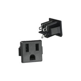 10 pcs : 738W-X2/01 - AC Power Plugs & Receptacles NEMA 5-15 RECEPT 15A 125V