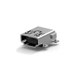 10 pcs : 1734327-2 - USB Connectors Mini A R/A Rcpt SMT