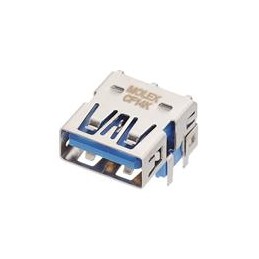 10 pcs : 48391-0003 - USB Connectors USB 3.0 F/A STD RA REC CH6.09 15u'