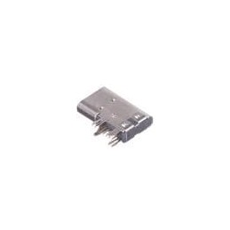 10 pcs : 12402054M611A - USB Connectors USB2.0, Type C, Upright, Dual DIP