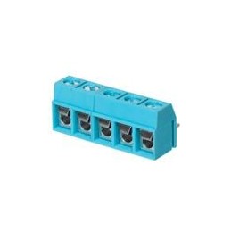 10 pcs : TB002V-500-05BE - Fixed Terminal Blocks Terminal block, screw type, 5.00 , vertical, 5 poles, CUI Blue, slotted screw, 