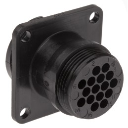 1 pcs - TE Connectivity Circular Connector, 16 Contacts, Panel Mount, Plug, CPC Series 1 Series