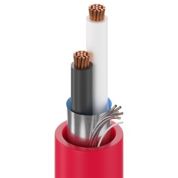 1 Reel of 152 M - Belden 5100FE Control Cable, 2 Cores, 2.09 mm², Screened, 152m, Grey PVC Sheath, 14 AWG