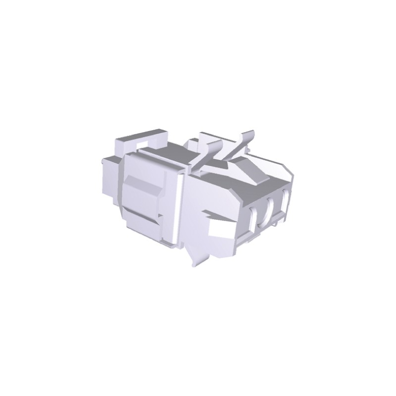 1 pcs - TE Connectivity, Universal MATE-N-LOK Female Connector Housing, 6.35mm Pitch, 3 Way, 1 Row