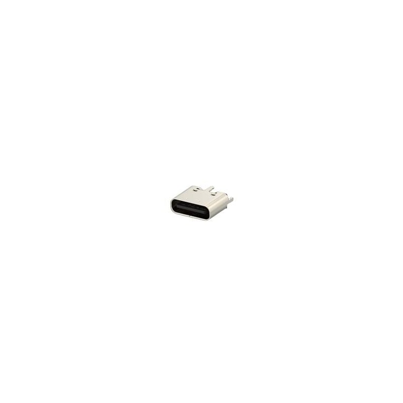 10 pcs : 2480842-1 - USB Connectors USB Type-C Charge-Only Receptacle,6 Pin, Vertical, Short, 3u GF