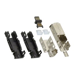 1 pcs - TE Connectivity, Type II Cable Mount Mini I/O Connector Female, 8 Way, Shielded