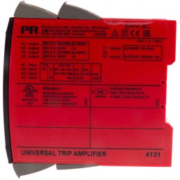 1 pcs - PR Electronics 4100 Series Universal Transmitter, Universal Input, Relay Output, 19.2 - 300 V dc, 21.6 -