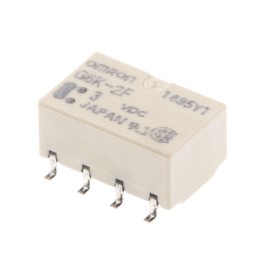 1 pcs - Omron Surface Mount Signal Relay, 3V dc Coil, 1A Switching Current, DPDT