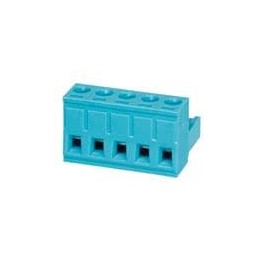 10 pcs : TBP01P1-508-05BE - Pluggable Terminal Blocks Terminal block, pluggable, 5.08 , plug, 5 pole, slotted screw, blue