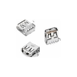 10 pcs : 614004190021 - USB Connectors WR-COM USB Type A THT Horizontal