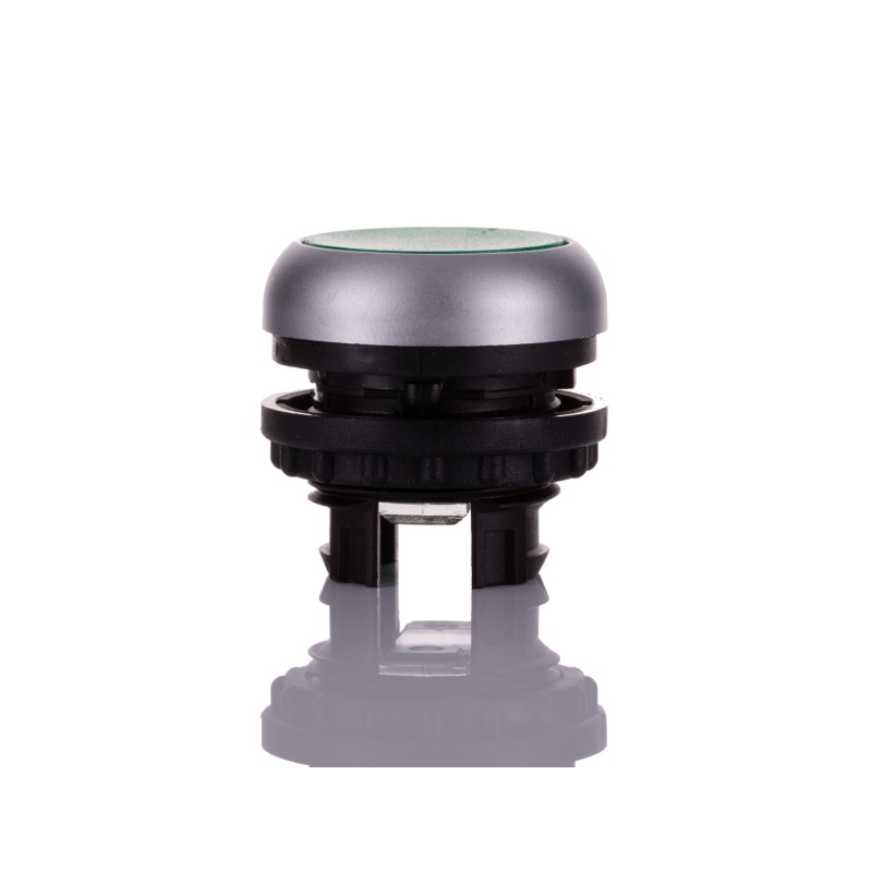 1 pcs - Eaton RMQ Titan M22 Series Green Illuminated Maintained Push Button, 22mm Cutout, IP67