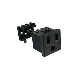 10 pcs : 739W-X2/03 - AC Power Plugs & Receptacles Snap-In Mnt Term