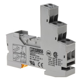 1 pcs - Phoenix Contact RIF-1-BSC 250V ac/dc DIN Rail Relay Socket, for use with Relays