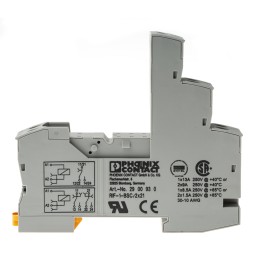 1 pcs - Phoenix Contact RIF-1-BSC 250V ac/dc DIN Rail Relay Socket, for use with Relays