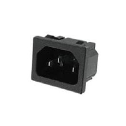 10 pcs : 701W-X2/04 - AC Power Entry Modules MALE SNAP-IN .25 QD