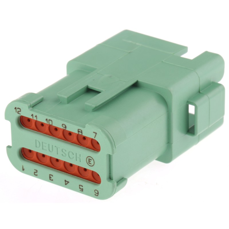 1 pcs - Deutsch, DT Automotive Connector Socket 12 Way, Crimp Termination