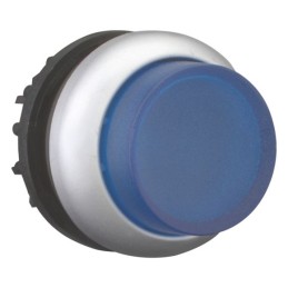 1 pcs - Eaton RMQ Titan M22 Series Blue Illuminated Momentary Push Button Head, 22mm Cutout, IP69K