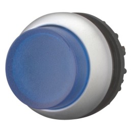 1 pcs - Eaton RMQ Titan M22 Series Blue Illuminated Momentary Push Button Head, 22mm Cutout, IP69K