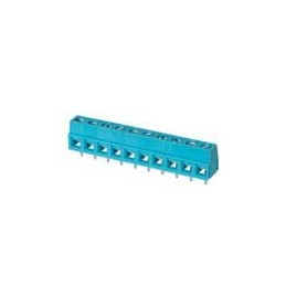 10 pcs : TB006-508-10BE - Fixed Terminal Blocks Terminal block, screw type, 5.08 , horizontal, 10 poles, CUI Blue, slotted screw