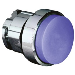1 pcs - Schneider Electric Harmony XB4 Series Blue Spring Return Push Button Head, 22mm Cutout, IP66, IP67, IP69K