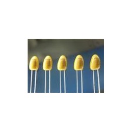 10 pcs : T350A334K050AT - Tantalum Capacitors - Solid Leaded 50volts .1LS