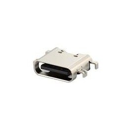 10 pcs : 2480843-1 - USB Connectors USB Type-C Charge-Only Receptacle,6 Pin, Top mount, 3u GF