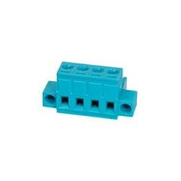 10 pcs : TBP01P1W-508-04BE - Pluggable Terminal Blocks Terminal block, pluggable, w screw lock, 5.08, plug, 4 pole, blue